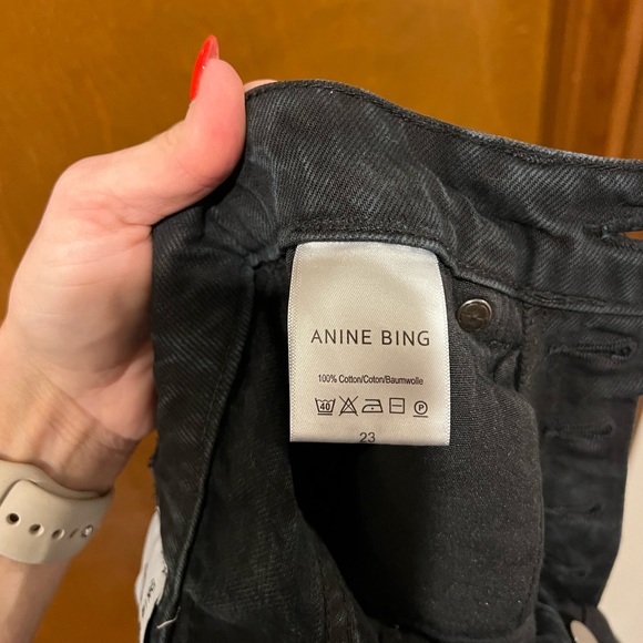 EUC Anine Bing Sonya Jeans Black - Picture 8 of 9
